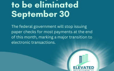 Federal paper checks to be eliminated September 30
